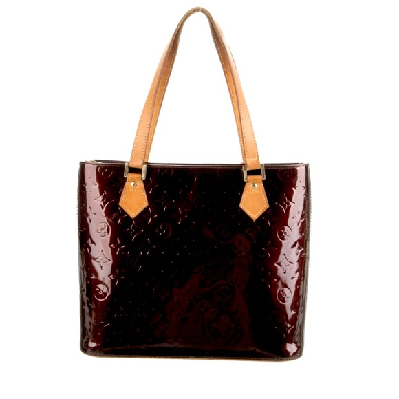 SOLD!! Louis Vuitton LV Vernis Houston Tote in Amarante Patent Leather - Picture 5 of 17
